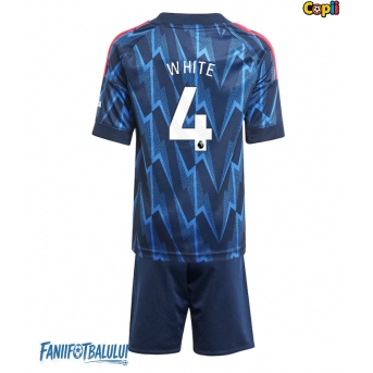 Arsenal Ben White #4 Echipament de Fotbal Replică 2025-26 Copii Deplasare (+ Șorturi)